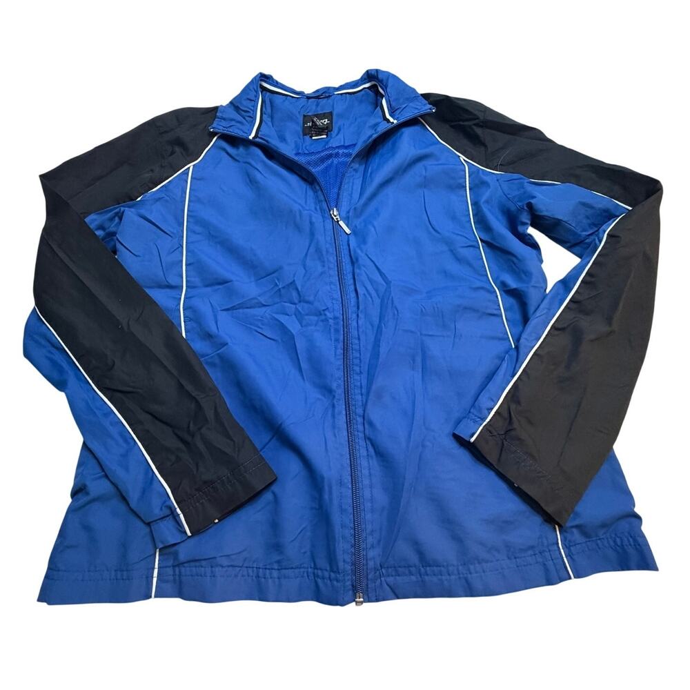 BCG Full Zip Blue/Black Jacket Size Medium